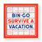 Bin-Go Survive a Vacation Bingo Book by Brass Brass Monkey, Galison, 9780735381230