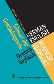 German/English Business Glossary - 9780415160421 by Paul Hartley, Gertrud Robins, 9780415160421