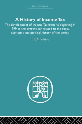 History of Income Tax by b.e.v Sabine, 9780415607759