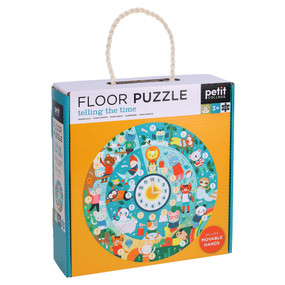 Telling the Time Floor Puzzle by Petit Collage, 9781797229300