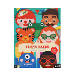 Sticker Activity Set: Funny Faces by Petit Collage, 9781797229331