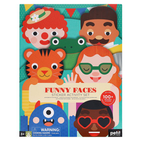 Sticker Activity Set: Funny Faces by Petit Collage, 9781797229331
