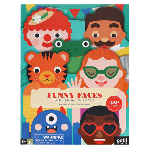 Sticker Activity Set: Funny Faces by Petit Collage, 9781797229331