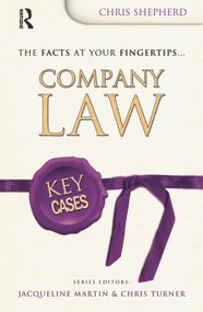 Key Cases: Company Law by Christopher Shepherd, 9780340947067