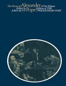 The Poems of Alexander Pope - 9780415040006 by John Butt, 9780415040006