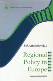 Regional Policy in Europe - 9780117023703 by S.S Artobolevskiy, 9780117023703