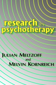 Research in Psychotherapy - 9780202309897 by Melvin Kornreich, 9780202309897