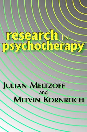 Research in Psychotherapy - 9780202309897 by Melvin Kornreich, 9780202309897
