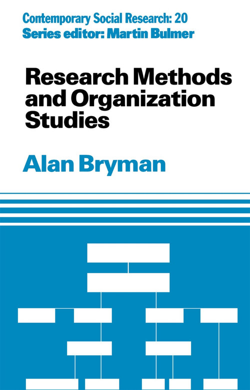 Research Methods and Organization Studies - 9780415084048 by Alan Bryman, 9780415084048