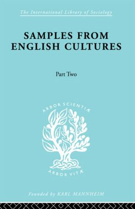 Samples from English Cultures by Josephine Klein, 9780415605663