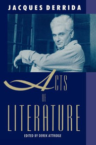 Acts of Literature - 9780415900577 by Jacques Derrida, Derek Attridge, 9780415900577