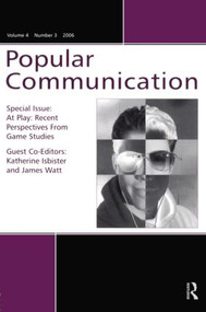 At Play Pc V4#3 (RECENT PERSPECTIVES GAMES) by Sharon R. Mazzarella, Norma Pecora, 9780805893663
