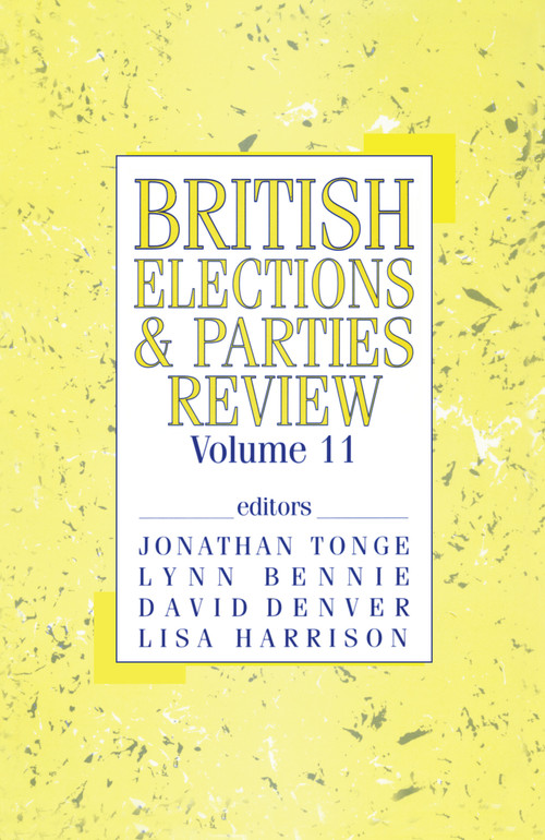 British Elections & Parties Review - 9780714682099 by Lyn Bennie, David Denver, Lisa Harrison, Jon Tonge, 9780714682099