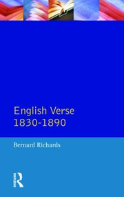 English Verse 1830 - 1890 - 9780582483880 by Bernard Richards, Alastair Fowler, Brian Richards, 9780582483880