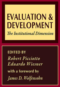 Evaluation and Development (The Institutional Dimension) - 9780765804235 by Eduardo Wiesner, 9780765804235