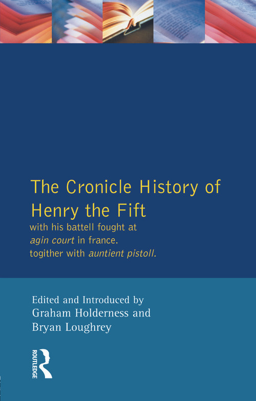 Henry V - The Quarto (Sos) by William Shakespeare, Graham Holderness, Bryan Loughrey, 9780745011028
