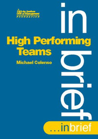 High Performing Teams In Brief by Michael Colenso, 9780750633543