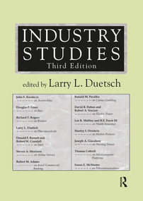 Industry Studies by Larry L. Duetsch, 9780765609649