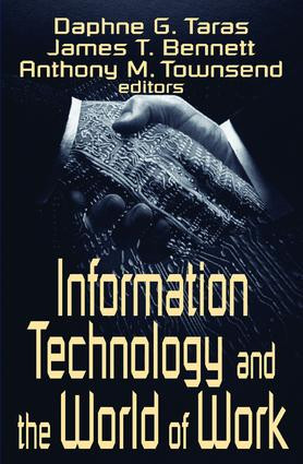Information Technology and the World of Work - 9780765808202 by Daphne Gottlieb Taras, James T. Bennett, Anthony M. Townsend, 9780765808202