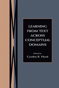 Learning From Text Across Conceptual Domains - 9780805821840 by Cynthia R. Hynd, 9780805821840