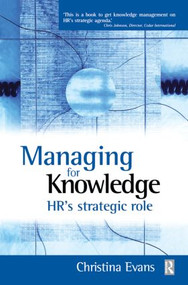 Managing for Knowledge - 9780750655668 by Christina Evans, 9780750655668