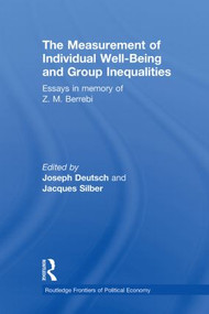 The Measurement of Individual Well-Being and Group Inequalities (Essays in Memory of Z. M. Berrebi) - 9780415860840 by Joseph Deutsch, Jacques Silber, 9780415860840