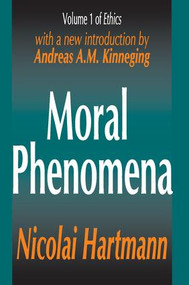 Moral Phenomena - 9780765809094 by Nicolai Hartmann, 9780765809094