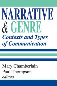 Narrative and Genre (Contexts and Types of Communication) - 9780765808172 by Paul Thompson, 9780765808172