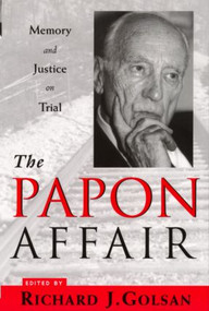 The Papon Affair (Memory and Justice on Trial) - 9780415923651 by Richard Golsan, 9780415923651