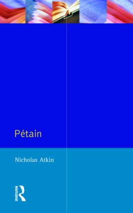 Petain by Nicholas Atkin, 9780582070370