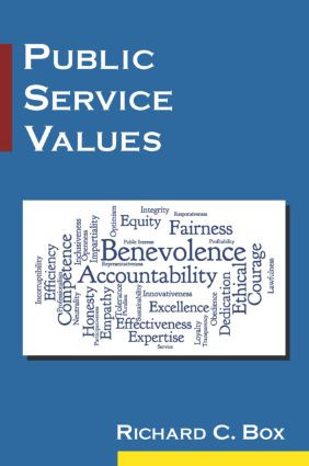 Public Service Values by Richard C. Box, 9780765643650
