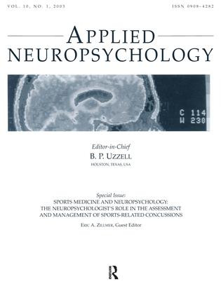 Sports Medicine and Neuropsychology by Eric A. Zillmer, 9780805896152