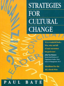 Strategies for Cultural Change - 9780750623285 by S. Paul Bate, 9780750623285