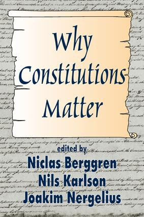 Why Constitutions Matter - 9780765809247 by Nils Karlson, 9780765809247