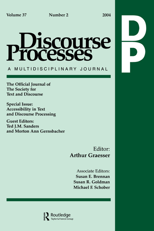 Accessibility in Text and Discourse Processing (A Special Issue of Discourse Processes) by Ted J.M. Sanders, Morton Ann Gernsbacher, 9780805895568