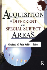 Acquisition in Different and Special Subject Areas - 9780789022905 by Linda S Katz, 9780789022905