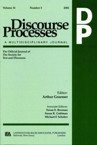 Argumentation in Psychology (A Special Double Issue of Discourse Processes) by James F. Voss, 9780805897029