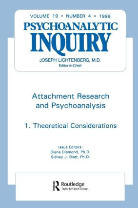 Attachment Research and Psychoanalysis (Psychoanalytic Inquiry, 19.4) - 9780881639230 by Diana Diamond, Sidney J. Blatt, 9780881639230