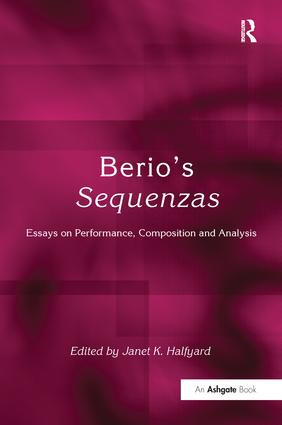 Berio's Sequenzas (Essays on Performance, Composition and Analysis) - 9781138247994 by JanetK. Halfyard, 9781138247994