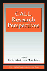CALL Research Perspectives - 9780805851380 by Joy L. Egbert, Gina Mikel Petrie, 9780805851380
