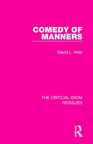 Comedy of Manners - 9781138284043 by David L. Hirst, 9781138284043
