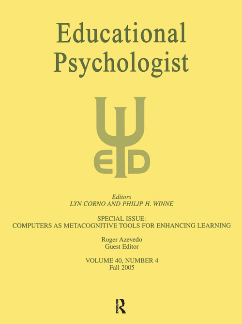 Computers as Metacognitive Tools for Enhancing Learning (A Special Issue of Educational Psychologist) by Roger Azevedo, 9780805894028