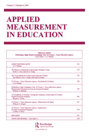 Defending A High School Graduation Test (Gi Forum V. Texas Education Agency. A Special Issue of applied Measurement in Education) by S. E. Phillips, 9780805897401