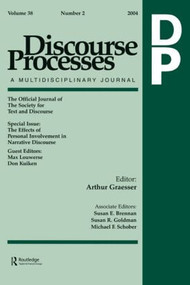 The Effects of Personal Involvement in Narrative Discourse (A Special Issue of Discourse Processes) by Max Louwerse, Don Kuiken, 9780805895278