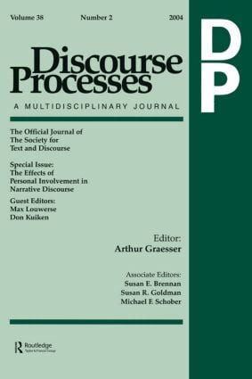 The Effects of Personal Involvement in Narrative Discourse (A Special Issue of Discourse Processes) by Max Louwerse, Don Kuiken, 9780805895278
