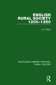 English Rural Society, 1200-1350 - 9781138047471 by J. Z. Titow, 9781138047471