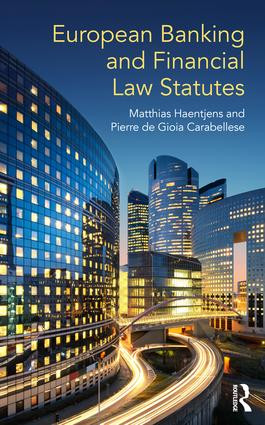 European Banking and Financial Law Statutes - 9781138044333 by Matthias Haentjens, Pierre de Gioia Carabellese, 9781138044333