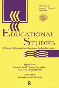 Guest Editor'S Introduction Es V40#1 (J.KOZOL'S SAVAGE INEQUALAIT.) by Abraham DeLeon, 9780805893526