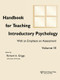 Handbook for Teaching Introductory Psychology (Volume Ii) by Michelle Rae Hebl, Charles L. Brewer, Ludy T. Benjamin, Jr., 9780805839210