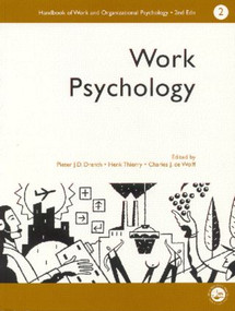 A Handbook of Work and Organizational Psychology (Volume 2: Work Psychology) - 9780863775239 by Charles J. De Wolff, P J D Drenth, Thierry Henk, 9780863775239